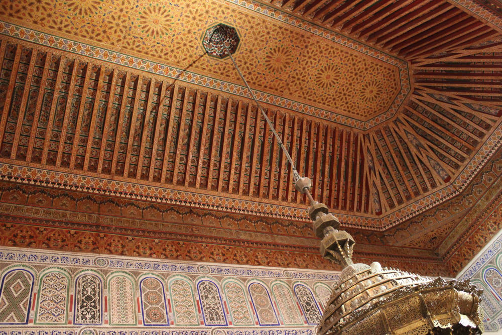 A well-embellished ceiling