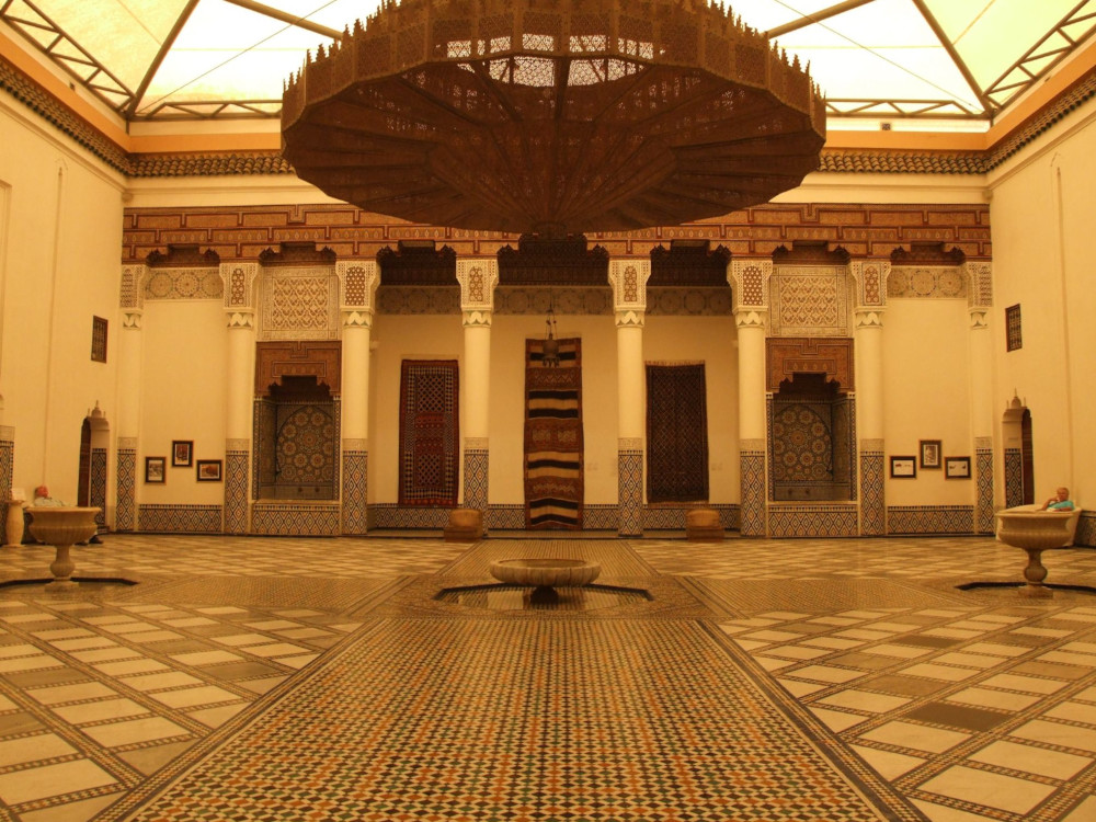 Marrakech museum courtyard