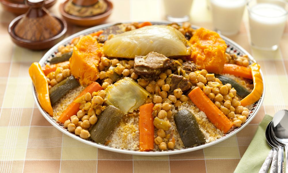 Moroccan couscous dish