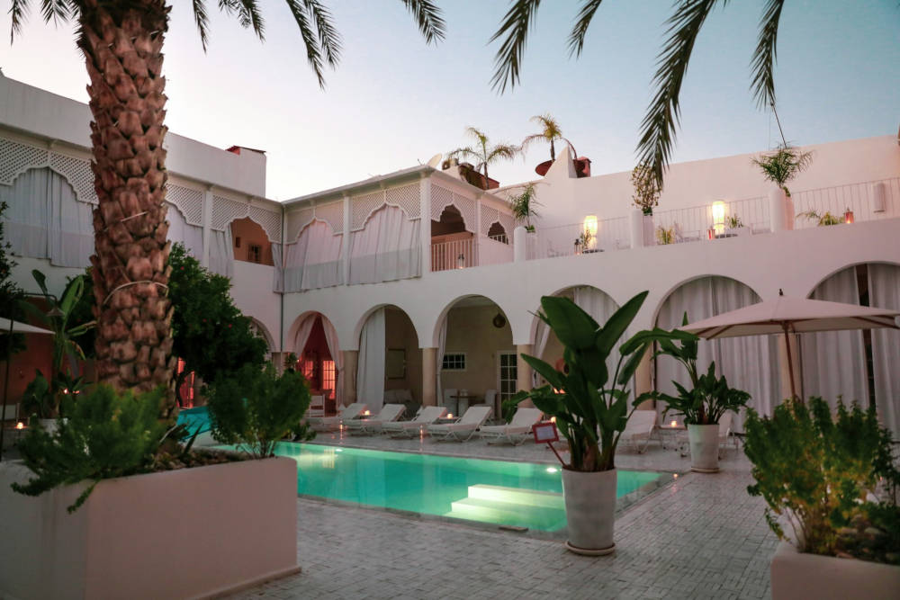 a traditional riad in Marrakech