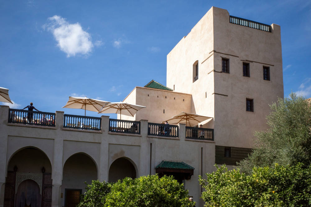 a rooftop restaurant in marrakech