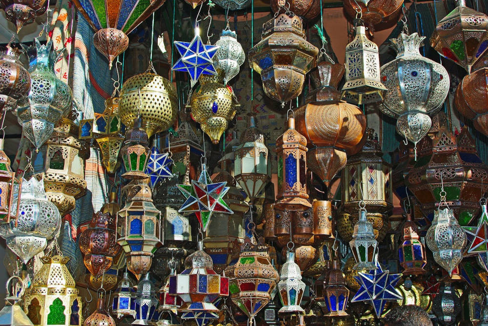 moroccan lanterns in marrakech